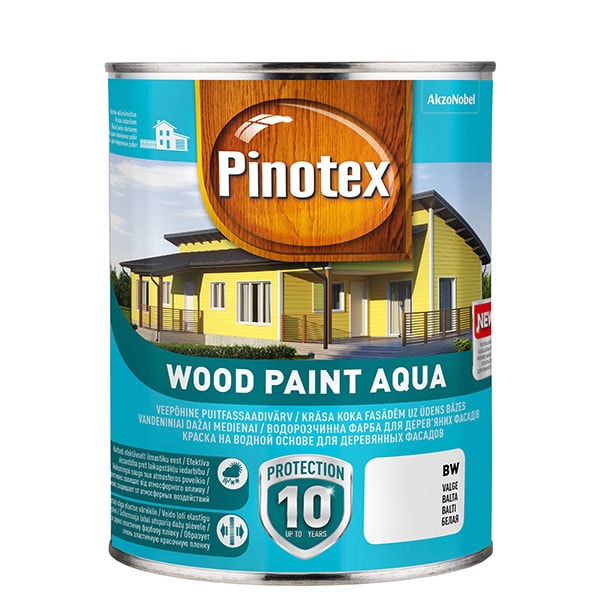 PINOTEX Wood Paint AQUA - balts BW 1l